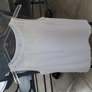 Pretty white eyelet tank